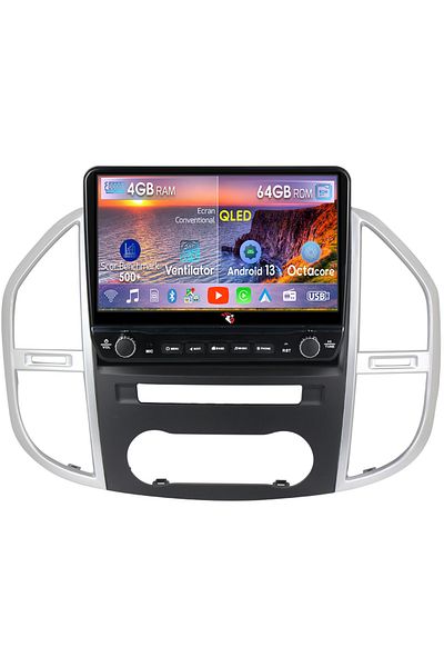 navi-it Dedicated navigation Benz Vito 3 2014-2020 with rotary buttons model 2024, 4 GB RAM 64 ROM, Quadcore,