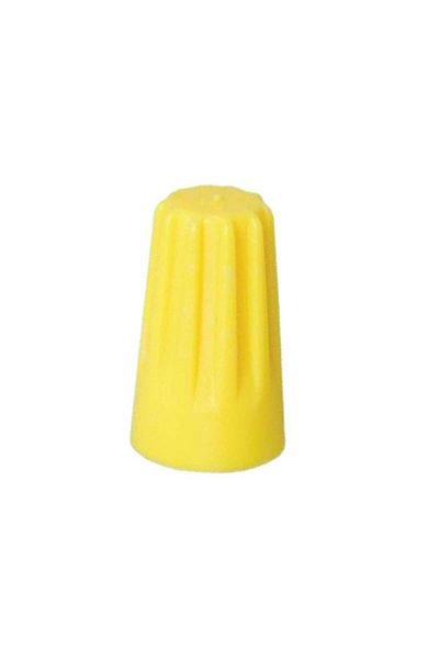 flores Set of 100 quick-connect terminal connectors for cable, yellow, P4 x 6 mm