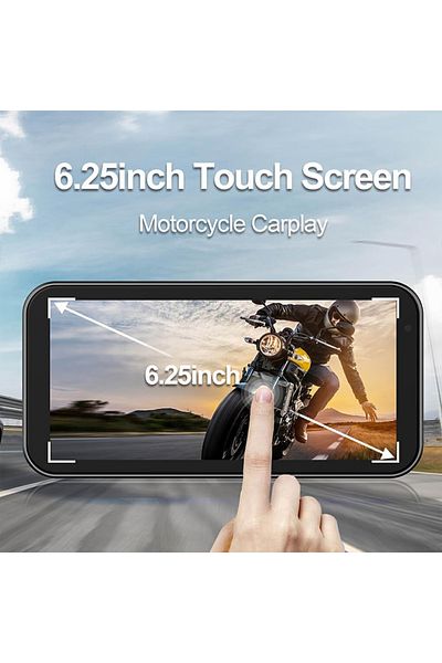 navi-it 6.25" motorcycle GPS navigation system, 1560*720 resolution, IPX7 water resistance, dustproof
