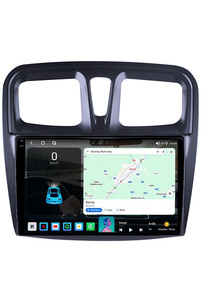 navi-it Navigatie dedicata Renault Logan 2014-2019, 4GB RAM 64GB ROM, Octacore, Android 14, Display QLED 1K