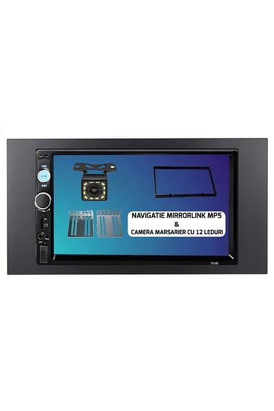 navi-it MirrorLink navigation mp5 car player 7010B compatible with Ford Transit, 2Din frame, Supports pr