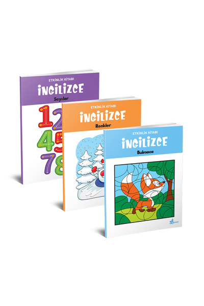 Çınar Yayınları Anasınıfı Etkinlik Seti (İngilizce Sayılar - İngilizce Renkle...