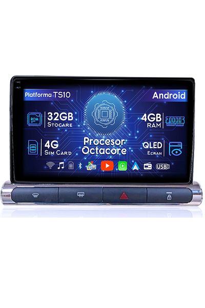 navi-it Navigatie dedicata Citroen C3 2018-2023, 4GB RAM 32GB ROM, Octacore, Android 14, Display QLED 9", DS