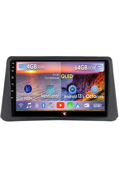 navi-it Dedicated navigation Opel Mokka 2012 - 2016, 4GB RAM 64GB ROM, Octacore, Android 13, Display QLED 9",