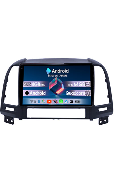 navi-it Αφιερωμένη πλοήγηση Hyundai Santa Fe 2006-2012, 4GB RAM 64GB ROM, Qua...