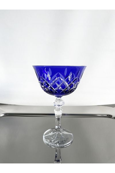DECOSTYLE Crystal Bohemia Colored Footed Decor Square 1 Pcs