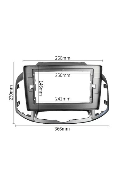 navi-it Frame compatible with Chevrolet Captiva 10 inch 2017