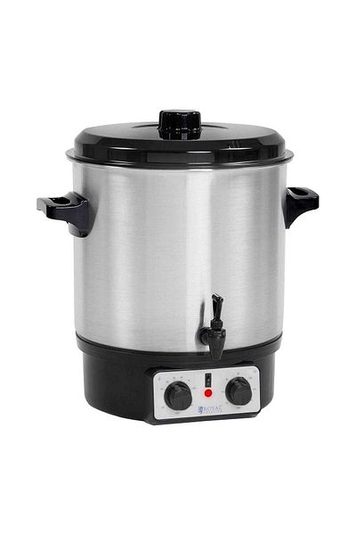Royal Catering Podgrzewacz warnik do grzańca grzanego wina z kranem timerem stal nierdzewna 2000W 27L