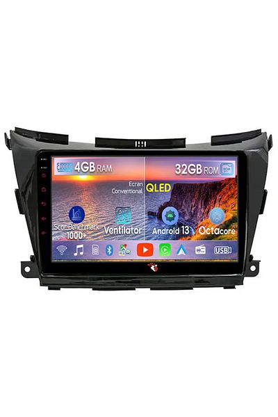 navi-it Dedicated Navigation Nissan Murano 2014-2020, 4 GB RAM 32 ROM, Android 13, QLED Display, 10", DSP, Car