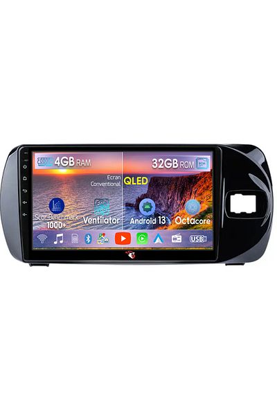 navi-it Dedicated navigation Toyota Vitz 2016-2020, 4GB RAM 32GB ROM, Android 13, Display 9 ", Internet, Apps