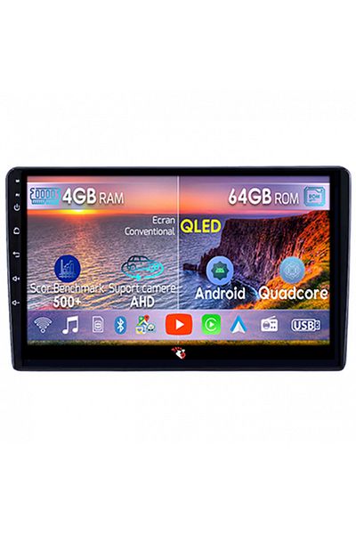 navi-it Navigatie dedicata Duster 2017- 2022, 4 GB RAM 64GB ROM, Android 14, Carplay si Android auto, Displa