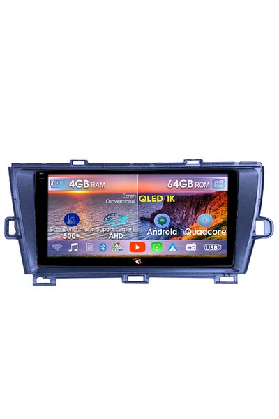 navi-it Navigatie dedicata Toyota Prius 2009-2015, 4GB RAM 64GB ROM, Octacore, Android 14, Display QLED 1K 9