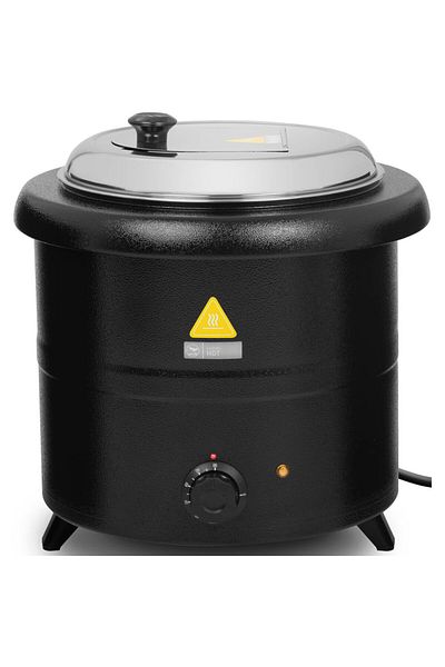 Royal Catering Kociołek termos garnek elektryczny do zupy 13 l 600 W czarny