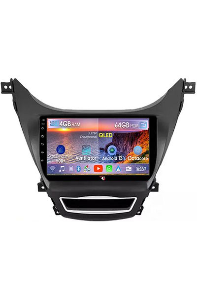 navi-it Navigatie dedicata Hyundai Elantra 2011-2016, 4GB RAM 64GB ROM, Octacore, Android 14, Display QLED 1