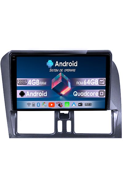 navi-it Navigatie dedicata Volvo XC60 2014-2018, 4GB RAM 64GB ROM, Quad Core, Display 9" QLED 1K, Carplay, A