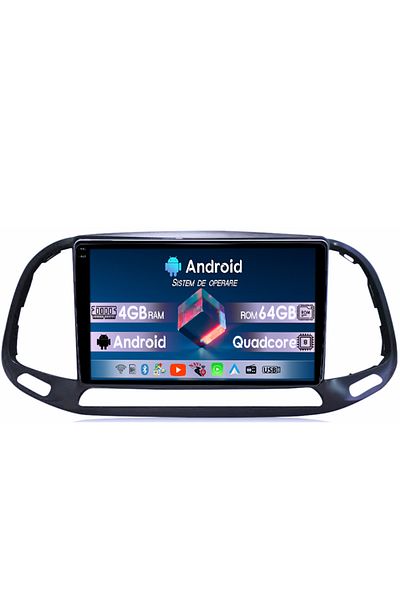 navi-it Navigatie dedicata Fiat Doblo 2015-2019, 4GB RAM 64GB ROM, Octacore, Android 14, Display QLED 1K 9",