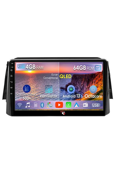 navi-it Navigatie dedicata Nissan Kicks 2016-2017, 4GB RAM 64GB ROM, Octacore, Android 13, Display QLED 9",