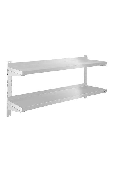 Royal Catering Raft dublu de perete din oțel, reglabil, 120 cm