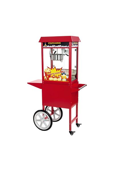 Royal Catering Mobilna maszyna do popcornu z wózkiem na kółkach