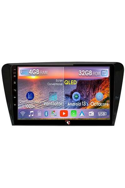 navi-it Navigatie dedicata Skoda Octavia 3 2013-2018, 4 GB RAM 32 ROM, Android 13, Display QLED, 10", DSP, C