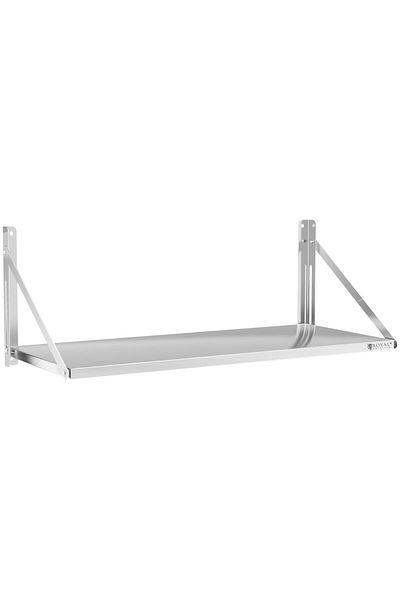 Royal Catering Raft de perete pliabil din oțel inoxidabil 120x45cm