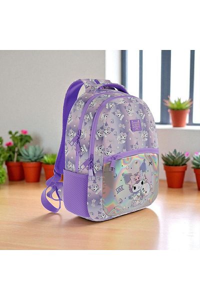 GENC DIJITAL BASKI Kuromi 2025 Year Original New Season School Bag Set (5 Pieces)