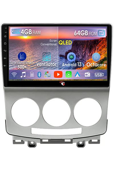 navi-it Navigatie dedicata Mazda 5 2005-2010, 4GB RAM 64GB ROM, Octacore, Android 13, Display QLED 9", DSP,