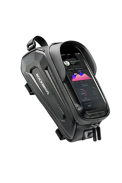 shumee Sakwa rowerowa na ramę pancerna z kieszonką na telefon nawigację 1.7l - czarna