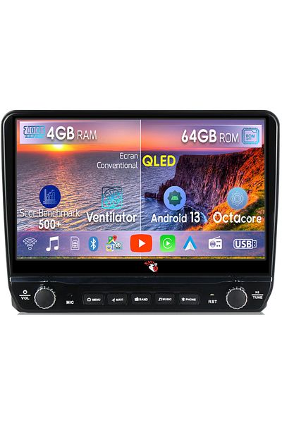 navi-it Dedicated navigation Sienna 2016-2018 with rotary buttons model 2024, 4 GB RAM 64 ROM, Quadcore, Andro