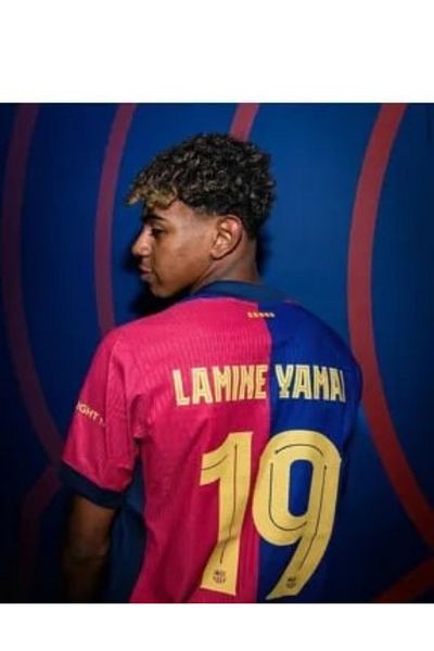 FAMİLYSTAN Barcelona 2024/25 Home Lamine Patch Child Jersey Set of 3