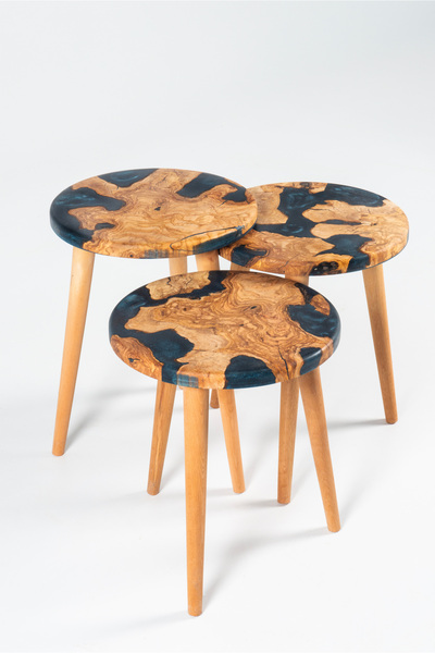 GökçesanSehpa EPOKSİ ZİGON SEHPA