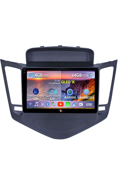 navi-it Dedicated navigation for Chevrolet Cruze 2009-2014, 4GB RAM 64GB ROM, Octacore, Android 14, QLED Display 1