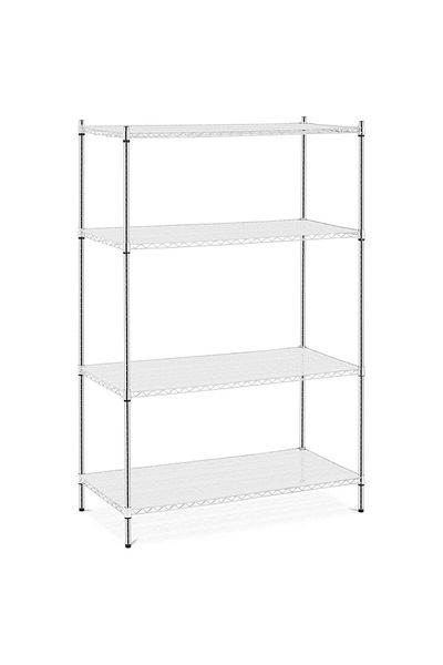Royal Catering Raft de atelier din sârmă cu 4 rafturi + 4 covorașe până la 1 t 1000 kg 120x60x180 cm