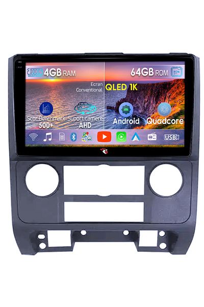 navi-it Navigatie dedicata Ford Escape 2007-2012, 4GB RAM 64GB ROM, Octacore, Android 14, Display QLED 1K 9"