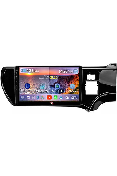 navi-it Navigatie dedicata Toyota Aqua 2011-2017 Right, 4GB RAM 64GB ROM, Octacore, Android 13, Display QLED