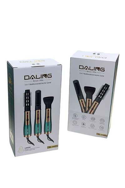 daling Aparat de coafat 3 in 1 cu aer cald, ioni negativi, 1400 w negru