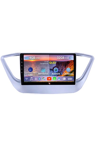 navi-it Dedicated navigation for Hyundai Verna 2017-2018, 4GB RAM 32GB ROM, Octacore, Android 14, 9" QLED display