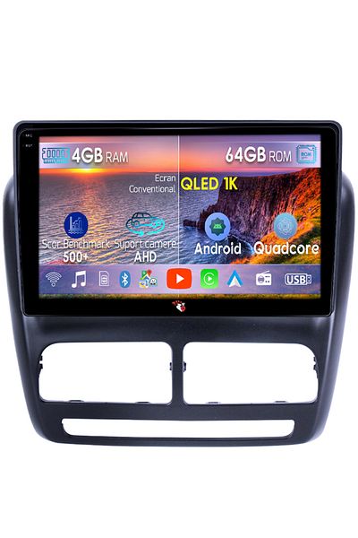 navi-it Navigatie dedicata Fiat Doblo 2015, 4GB RAM 64GB ROM, Octacore, Android 14, Display QLED 1K 10", Car