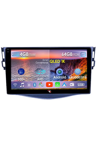 navi-it Dedicated navigation for Toyota Rav4 2006-2012, 4GB RAM 64GB ROM, Octacore, Android 14, Display QLED 1K 9"