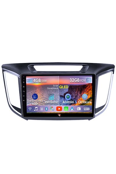navi-it Navigatie dedicata Hyundai IX25/Creta, 4GB RAM 32GB ROM, Octacore, Android 14, Display QLED 9", DSP,