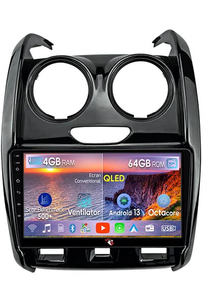 navi-it Navigatie dedicata Renault Duster 2015-2020 Lada Largus 2021, 4GB RAM 64GB ROM, Octacore, Android 13