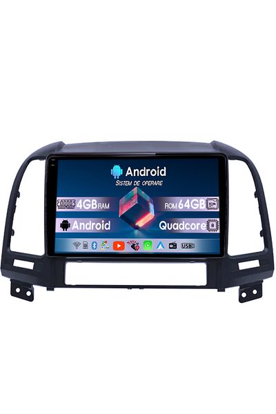 navi-it Dedicated navigation for Hyundai Santa Fe 2005-2012, 4GB RAM 64GB ROM, Octacore, Display 9" QLED 1K, Carpl