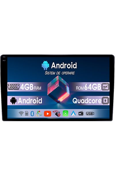 navi-it Navigatie dedicata Fiat Tipo 2022+, 4GB RAM 64GB ROM, Octacore, Android 14, Display QLED 1K 9", DSP,
