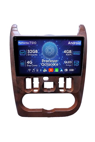 navi-it Navigatie dedicata Dacia Logan 2009-2015, 4GB RAM 32GB ROM, Octacore, Android 14, Display QLED 9", D