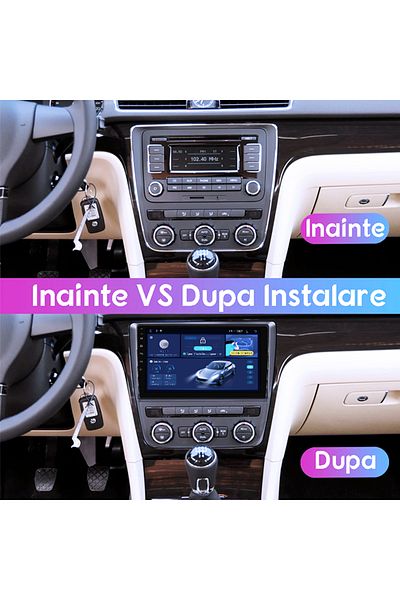 navi-it Navigatie dedicata Passat 2012-2015, 4GB RAM 64GB ROM, Quad Core, Display 9" QLED 1K, Carplay, Andro