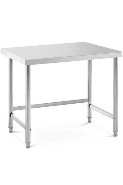 Royal Catering Stół do kuchni stalowy nierdzewny 100 x 70cm