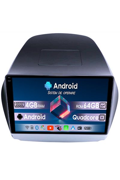 navi-it Navigatie dedicata Toyota Tucson IX35 2010, 4GB RAM 64GB ROM, Octacore, Display 9" QLED 1K, Carplay,