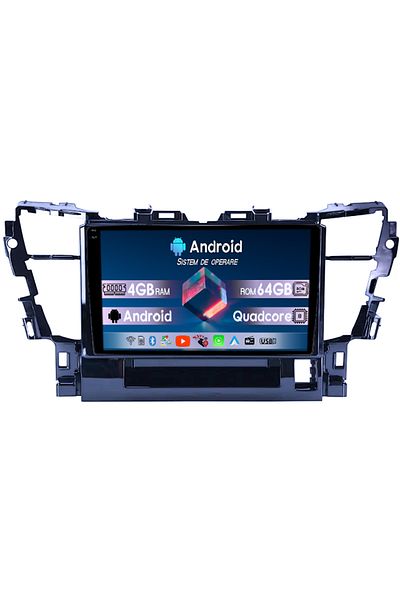 navi-it Navigatie dedicata Toyota Alphard 2015-2020, 4GB RAM 64GB ROM, Quadcore, Android 14, Display QLED 1K