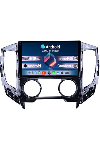 navi-it Navigatie dedicata Mitsubishi Pajero Sport, 4GB RAM 64GB ROM, Quadcore, Android 14, Display QLED 1K,