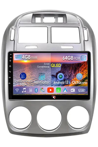 navi-it Navigatie dedicata Kia Cerato 2005-2006, 4GB RAM 64GB ROM, Octacore, Android 13, Display QLED 9", DS
